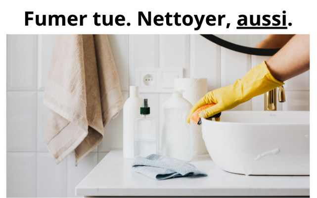 NON AUX PRODUITS MÉNAGERS CANCÉRIGÈNES